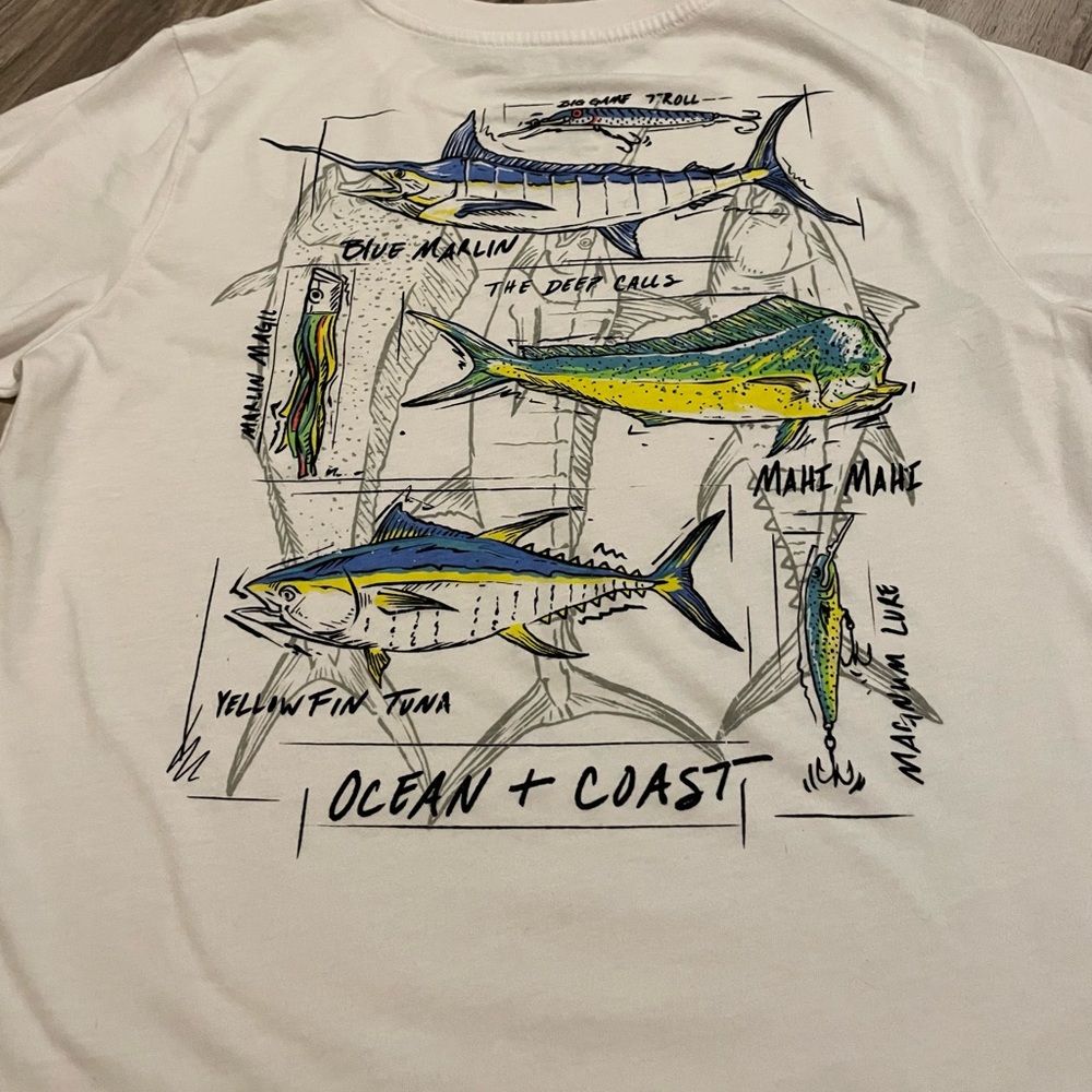 Ocean + Coast, Boys size L, White - Picture 4 of 4